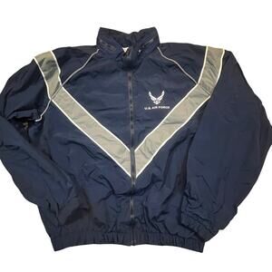 US Air Force PTU Jacket Windbreaker Military Issue Mens M Reflective With Hood ￼